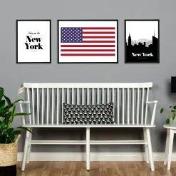New York Skyline Plakat (21x29.7 cm (A4))