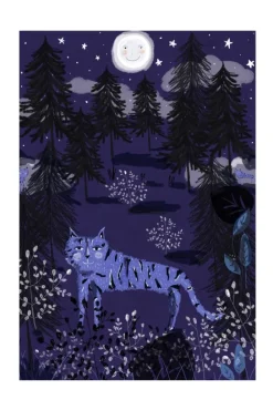 Night Tigers Plakat (21x29.7 cm (A4))