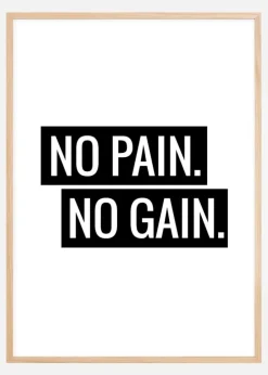 No Pain No Gain Plakat (21x29.7 cm (A4))