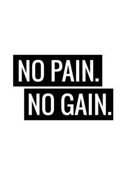 No Pain No Gain Plakat (21x29.7 cm (A4))