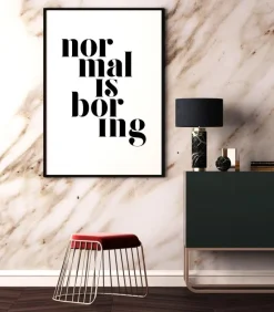 Normal is boring Plakat (21x29.7 cm (A4))