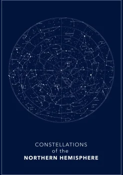 Northern hemisphere Dark Plakat (21x29.7 cm (A4))