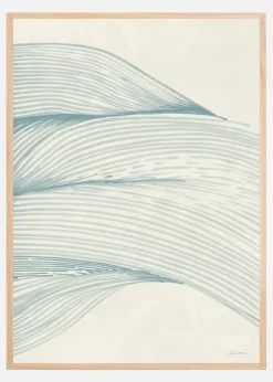 Ocean in lines 01 Plakat (21x29.7 cm (A4))