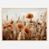 Orange Poppy Field Plakat (21x29.7 cm (A4))