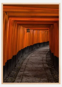 Orange tunnel Plakat (21x29.7 cm (A4))