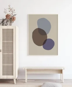 Organic Shapes Plakat (21x29.7 cm (A4))