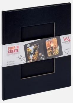 Pac Album Sort - 15,5x19 cm (16 Sorte sider / 8 ark)