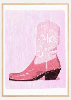 Pac Cowgirlboot Plakat (21x29.7 cm (A4))