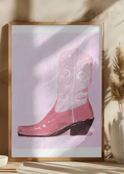 Pac Cowgirlboot Plakat (21x29.7 cm (A4))