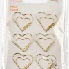 PAC Metal Paperclip Heart Guld