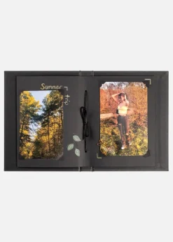 Pac Mini Album Sort - 13,5x18,5 cm (12 Sorte sider / 6 ark)