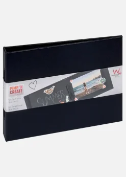 Pac Mini Album Sort - 15,5x11 cm (12 Sorte sider / 6 ark)
