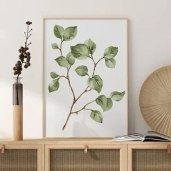 Painted Leaves Plakat (21x29.7 cm (A4))