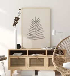 Palm Leaf Ink Plakat (21x29.7 cm (A4))