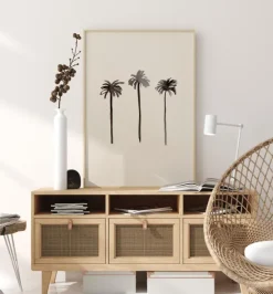 Palm Trees Ink Plakat (21x29.7 cm (A4))