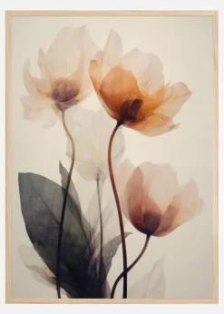 Parchment Flowers No 7 Plakat (21x29.7 cm (A4))