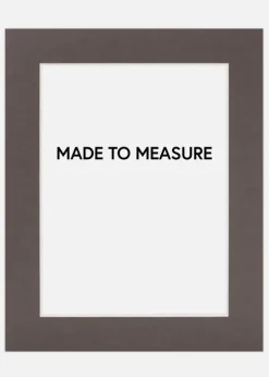 Passepartout Brun (Hvid kerne) - Bestilt efter mål