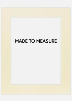 Passepartout Creme (Hvid kerne) - Bestilt efter mål