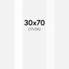 Passepartout Hvid Standard (Hvid kerne) 30x70 cm (17x56)