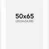 Passepartout Hvid Standard (Hvid kerne) 50x65 cm (39,64x54,88)