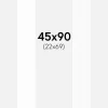 Passepartout Hvid Standard (Hvid kerne) 45x90 cm (22x69)