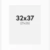 Passepartout Hvid Standard (Hvid kerne) 32x37 cm (21x26)