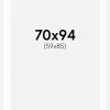 Passepartout Hvid Standard (Hvid kerne) 70x94 cm (59x85)