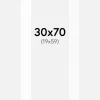 Passepartout Hvid Standard (Hvid kerne) 30x70 cm (19x59)