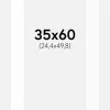 Passepartout Hvid Standard (Hvid kerne) 35x60 cm (24,4x49,8)
