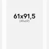 Passepartout Hvid Standard (Hvid kerne) 61x91,5 cm (49x69)