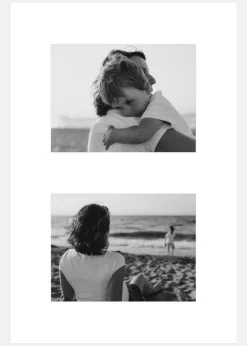 Passepartout Hvid 61x91,5 cm - Collage 2 Billeder (29x39 cm)