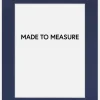 Passepartout Marineblå (Hvid kerne) - Bestilt efter mål