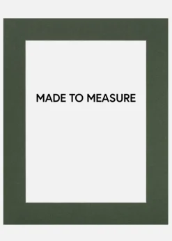 Passepartout Mosgrøn (Hvid kerne) - Bestilt efter mål