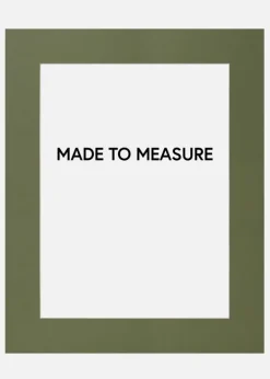 Passepartout Mørkgrøn (Hvid kerne) - Bestilt efter mål