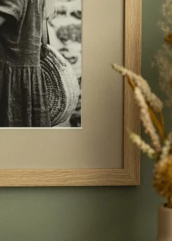 Passepartout Perlegrå (Hvid kerne) - Bestilt efter mål