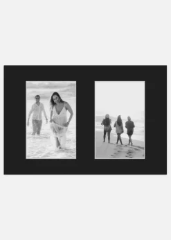 Passepartout Sort Collage 2 Billeder 20x30 cm (9x14)