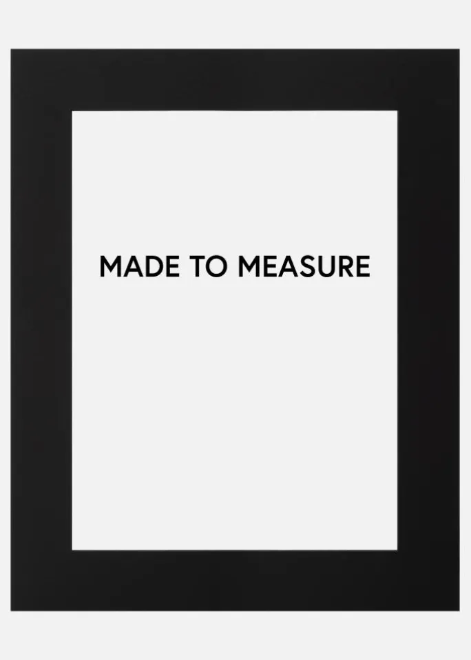 Passepartout Sort (Sort kerne) - Bestilt efter mål