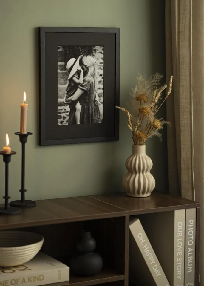 Passepartout Sort (Sort kerne) - Bestilt efter mål