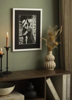 Passepartout Sort Standard (Hvid kerne) 45x50 cm (33x40)