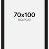 Passepartout Sort Standard (Hvid Kerne) 70x100 cm (60x90,5)