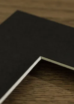 Passepartout Sort Standard (Hvid kerne) 40x55 cm (28x43)