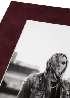 Passepartout Suede Berry - Bestilt efter mål