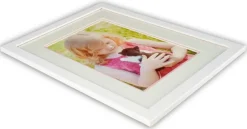 Passepartout To lag- Hvid/Lyserosa - Bestilt efter mål