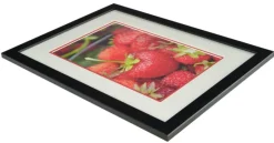 Passepartout To lag- Hvid/Rød - Bestilt efter mål