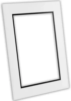 Passepartout To lag- Hvid/Sort - Bestilt efter mål