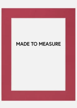 Passepartout Vinrød (Hvid kerne) - Bestilt efter mål