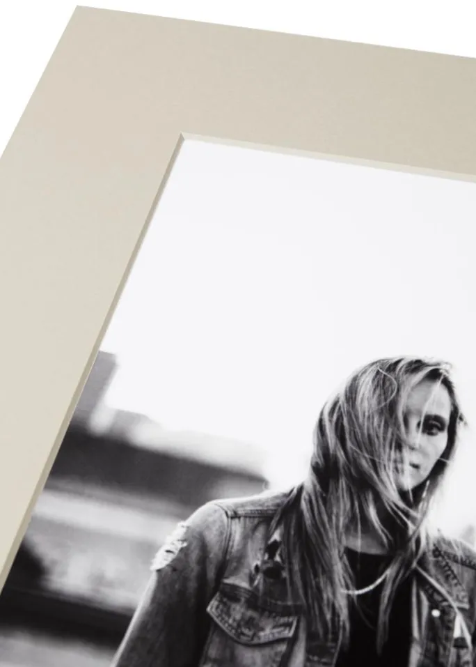 Passepartout Vintage Grey - Bestilt efter mål