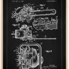 Patent Print - Chain Saw - Black Plakat (21x29.7 cm (A4))