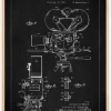 Patent Print - Cinematic Camera - Black Plakat (21x29.7 cm (A4))