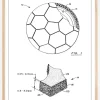 Patent Print - Football - White Plakat (21x29.7 cm (A4))